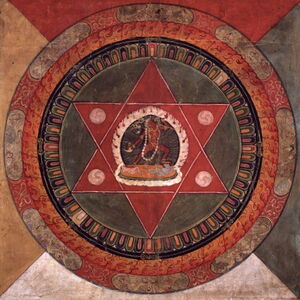 Mandala - Silhouette des inneren Lichts